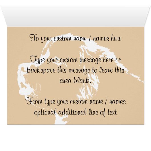 Newfoundland Card Custom Newfoundland Dog Card (Inside Horizontal (Bottom))