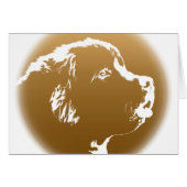 Newfoundland Card Custom Newfoundland Dog Card (Front Horizontal)