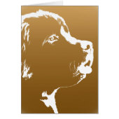 Newfoundland Card Custom Newfoundland Dog Card (Front)