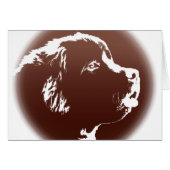 Newfoundland Card Custom Newfoundland Dog Card (Front Horizontal)