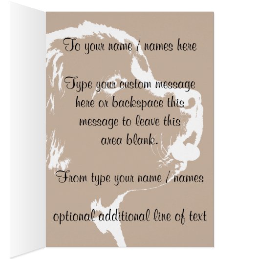 Newfoundland Card Custom Newfoundland Dog Card (Inside (Right))