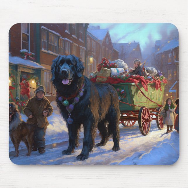 Newfoundland Christmas Festive Season Mouse Pad (Front)