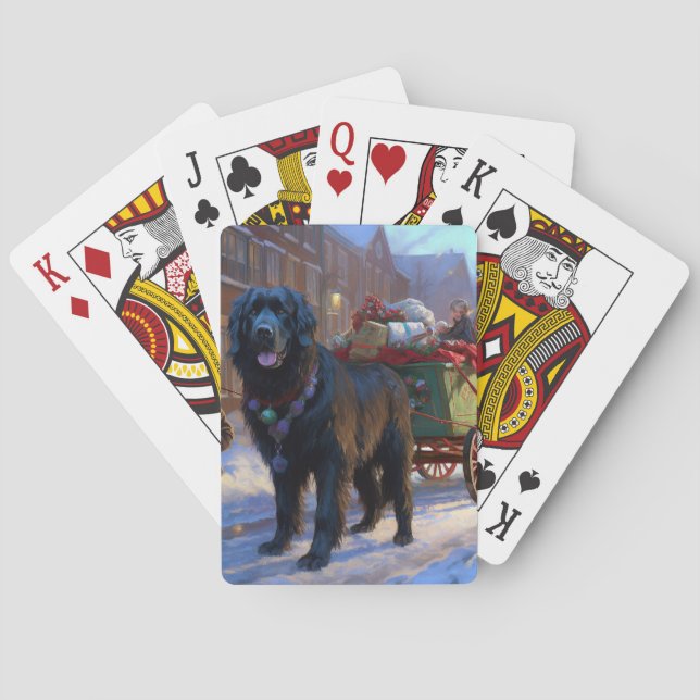 Newfoundland Christmas Festive Season Poker Cards (Back)