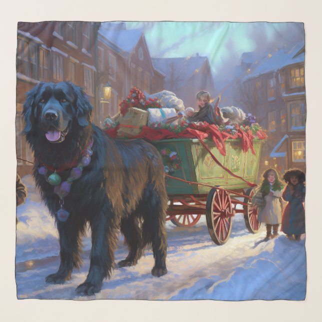Newfoundland Christmas Festive Season Scarf (Front)