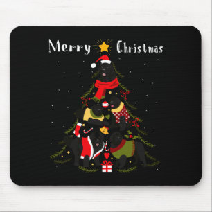 Newfoundland Christmas Tree Xmas Dog Lover Mouse Pad