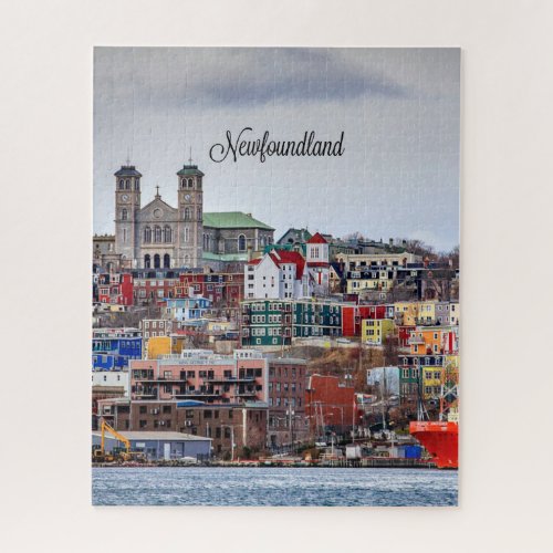 Newfoundland cityscape photograph jigsaw puzzle