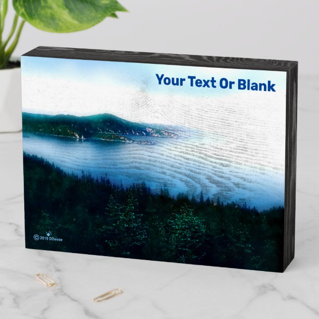 Newfoundland Coast Wooden Box Sign (In Situ Horizontal)