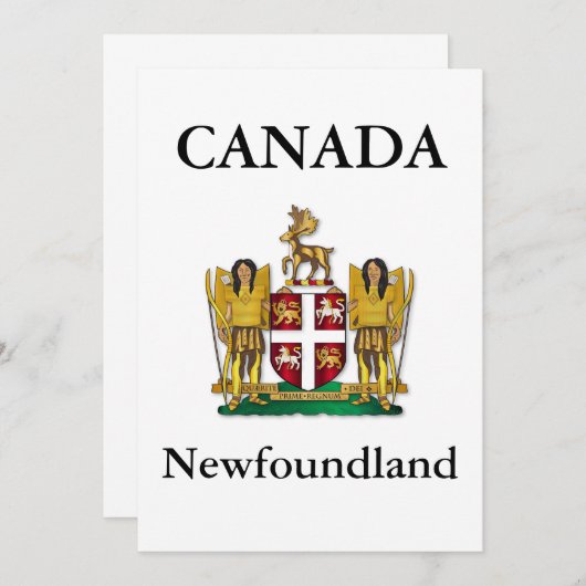 Newfoundland coat of arms (Front/Back)