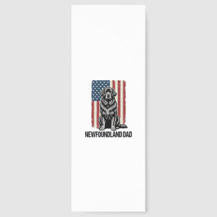 Newfoundland Dad Patriotic Dog Vintage Bookmarks