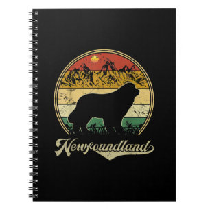 Newfoundland design funny gift for dog lover notebook