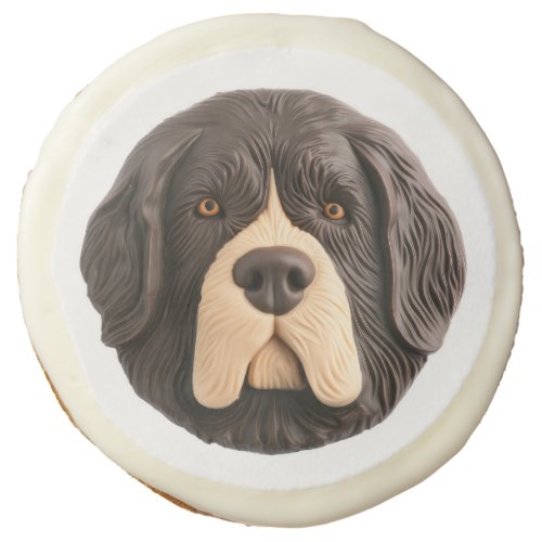 Newfoundland Dog 3D Inspired Sugar Cookie