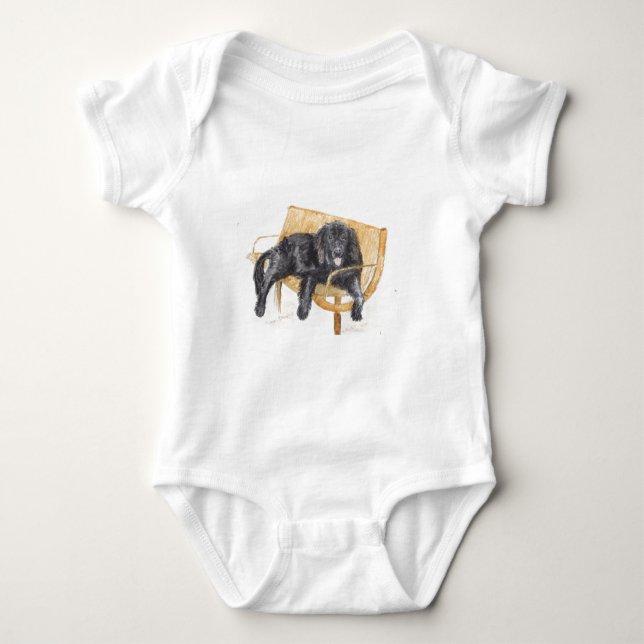 Newfoundland Dog Baby Bodysuit (Front)