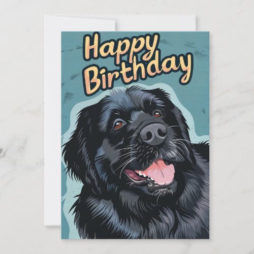Newfoundland dog Birthday  Holiday Card