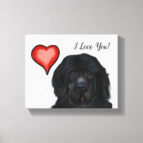 Newfoundland Dog     Canvas Print