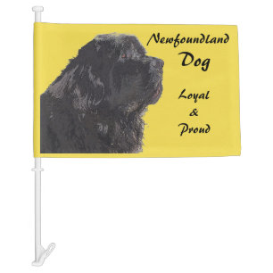 Newfoundland Dog Car Flag