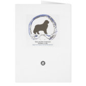Newfoundland dog Card (Back)