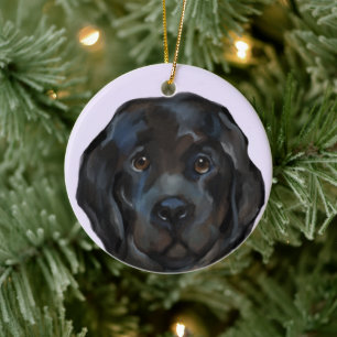 Newfoundland Dog Ceramic Ornament