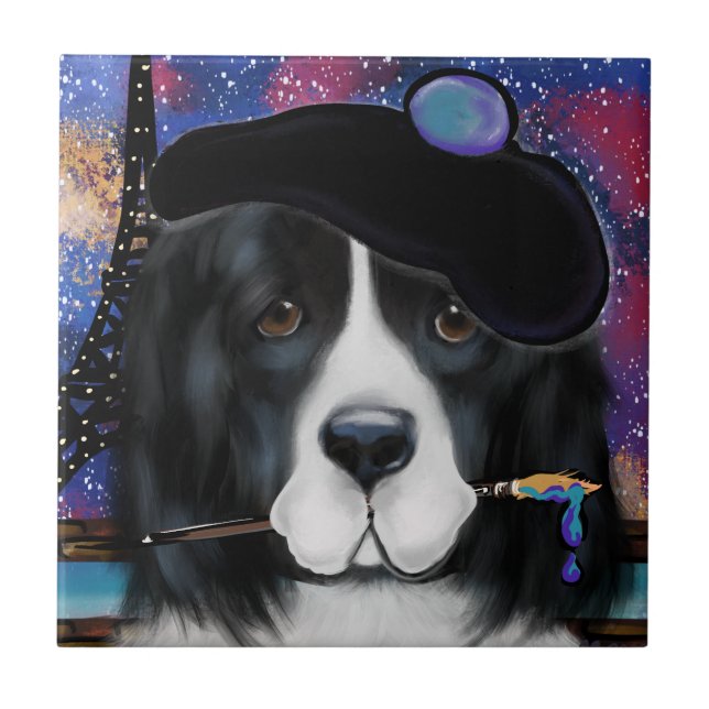 Newfoundland Dog Ceramic Tile (Front)