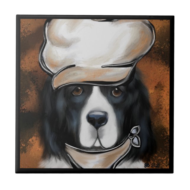 Newfoundland Dog Ceramic Tile (Front)