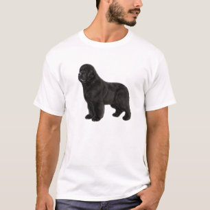 Newfoundland Dog Charcoal Drawing T-Shirt
