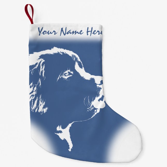 Newfoundland Dog Christmas Stocking Dog Stockings (Front)