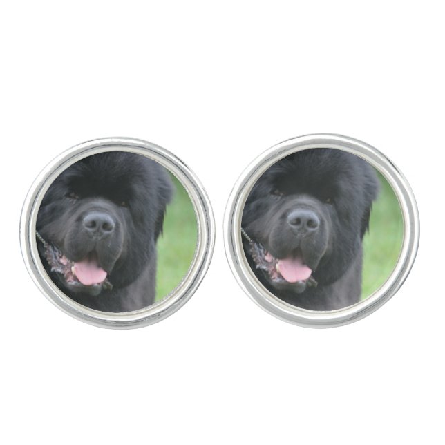 Newfoundland Dog Cufflinks (Front)