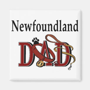 Newfoundland Dog Dad Gifts Magnet