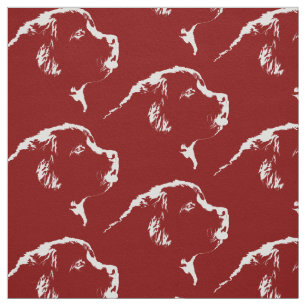 Newfoundland Dog Fabric Fabric Puppy Dog Pattern