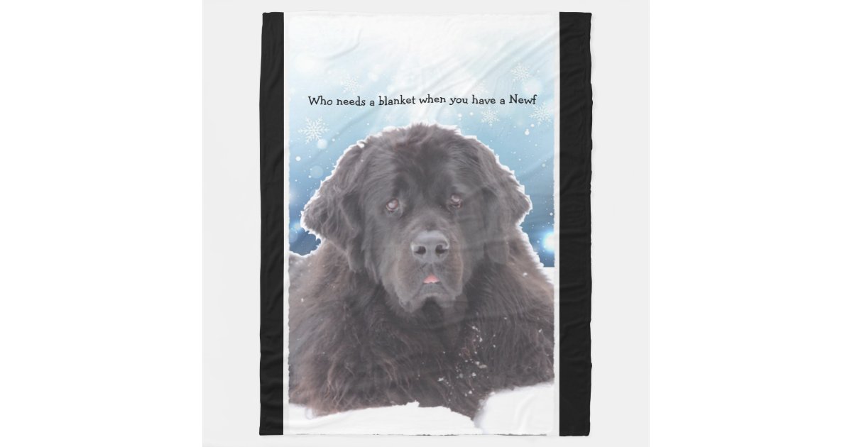 Newfoundland Dog Fleece Blanket Zazzle