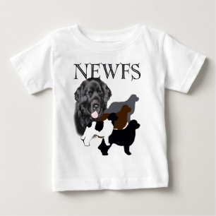 Newfoundland dog four colors baby T-Shirt