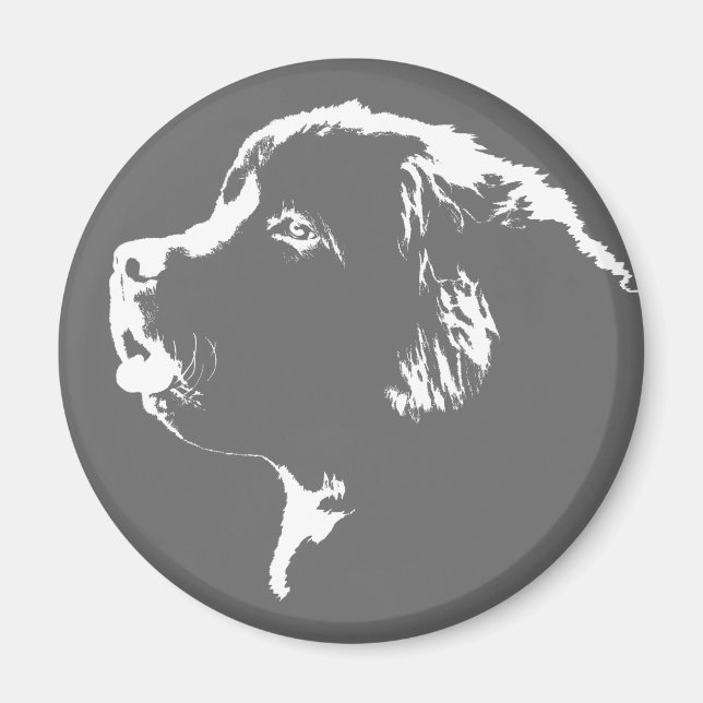 Newfoundland Dog Fridge Magnet Dog Magnet / Gift (Front)