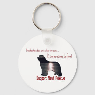 Newfoundland Dog Gifts Keychain