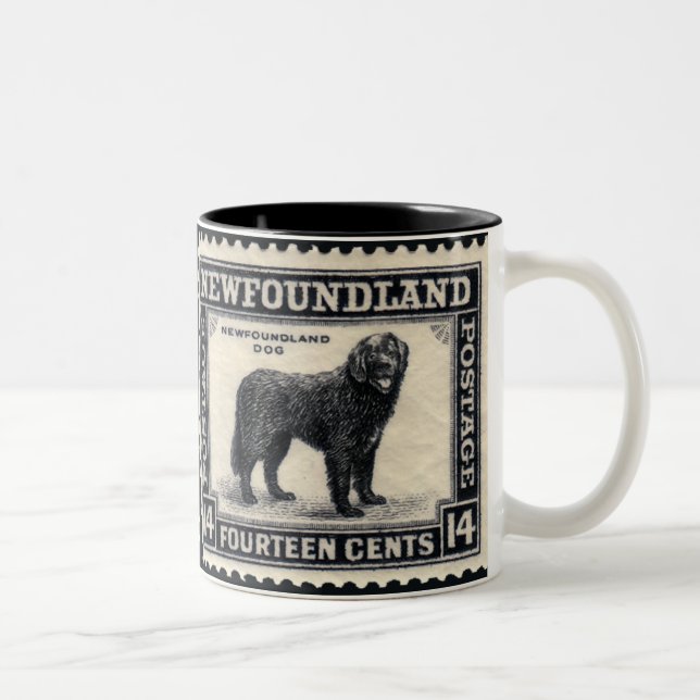 Newfoundland Dog Gifts Two-Tone Coffee Mug (Right)