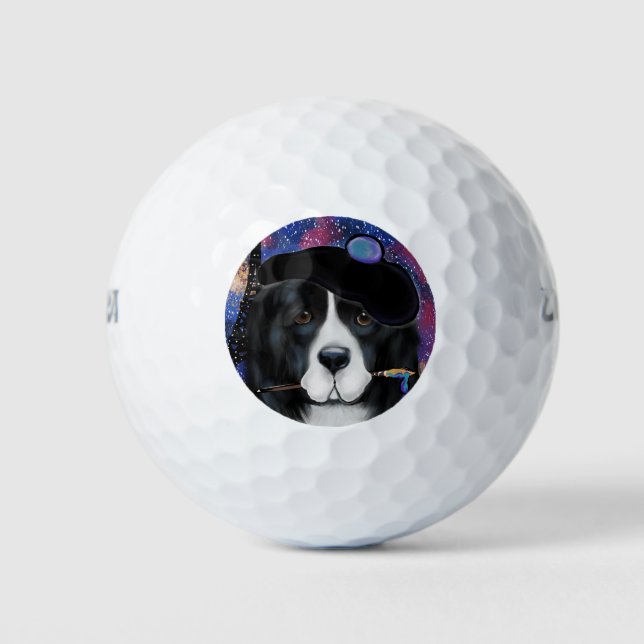 Newfoundland Dog Golf Balls (Front)