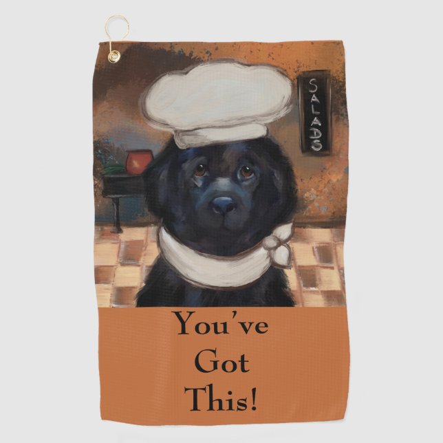 Newfoundland Dog         Golf Towel (Front)