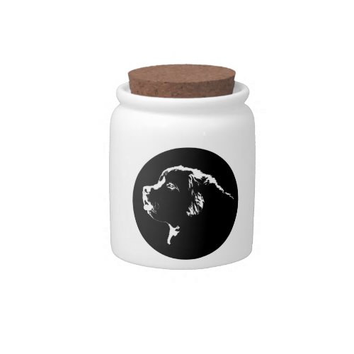 Newfoundland Dog Jar Candy Jar Personalized Gifts