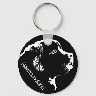 Newfoundland Dog Keychain Custom Pup Dog Keychain