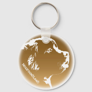 Newfoundland Dog Keychain Custom Pup Dog Keychain