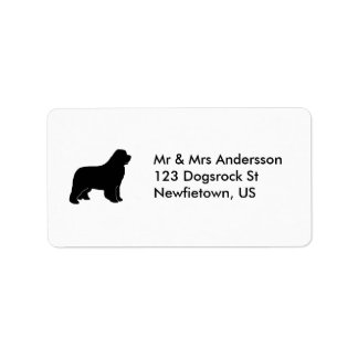 Newfoundland dog label