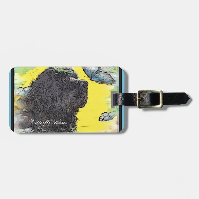 Newfoundland Dog Luggage Tag (Front Horizontal)