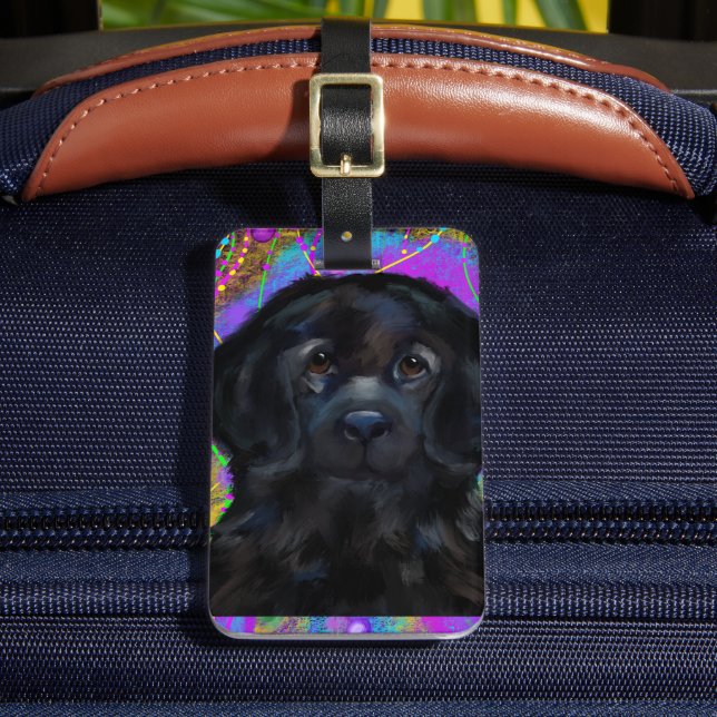Newfoundland Dog                   Luggage Tag (Front Insitu 2)
