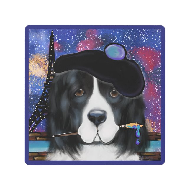 Newfoundland Dog Metal Print (Front)
