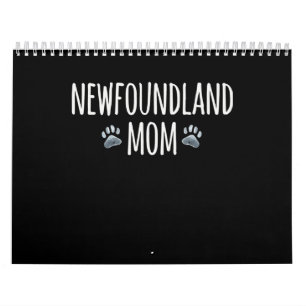 Newfoundland dog mom dog lover paws gift calendar
