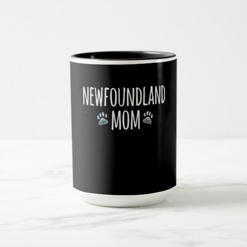 Newfoundland dog mom  dog lover paws gift mug