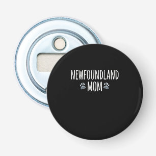 Newfoundland dog mom Dog paws design Bottle Opener