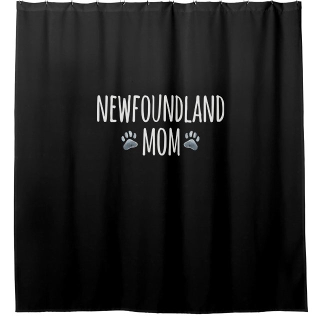 Newfoundland dog mom | Dog paws design Shower Curtain (Front)