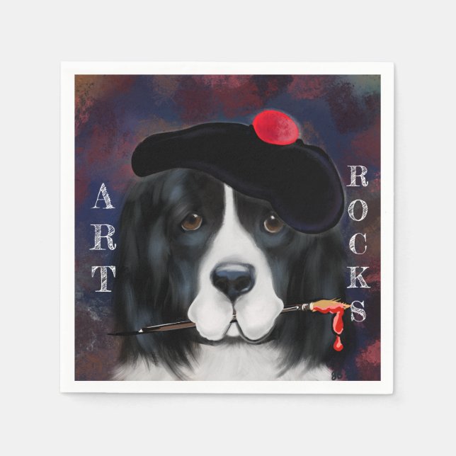 Newfoundland Dog Napkins (Front)