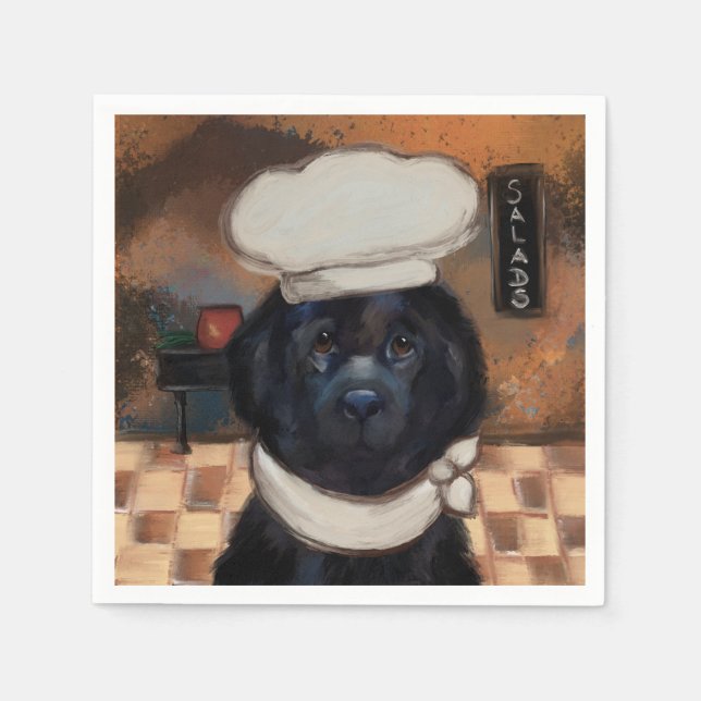Newfoundland Dog  Napkins (Front)