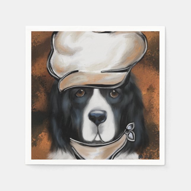 Newfoundland Dog Napkins (Front)