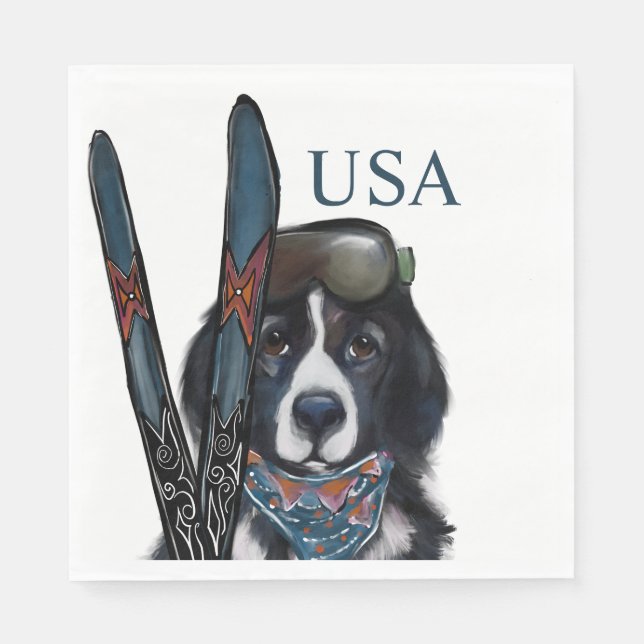 NEWFOUNDLAND DOG  NAPKINS (Front)